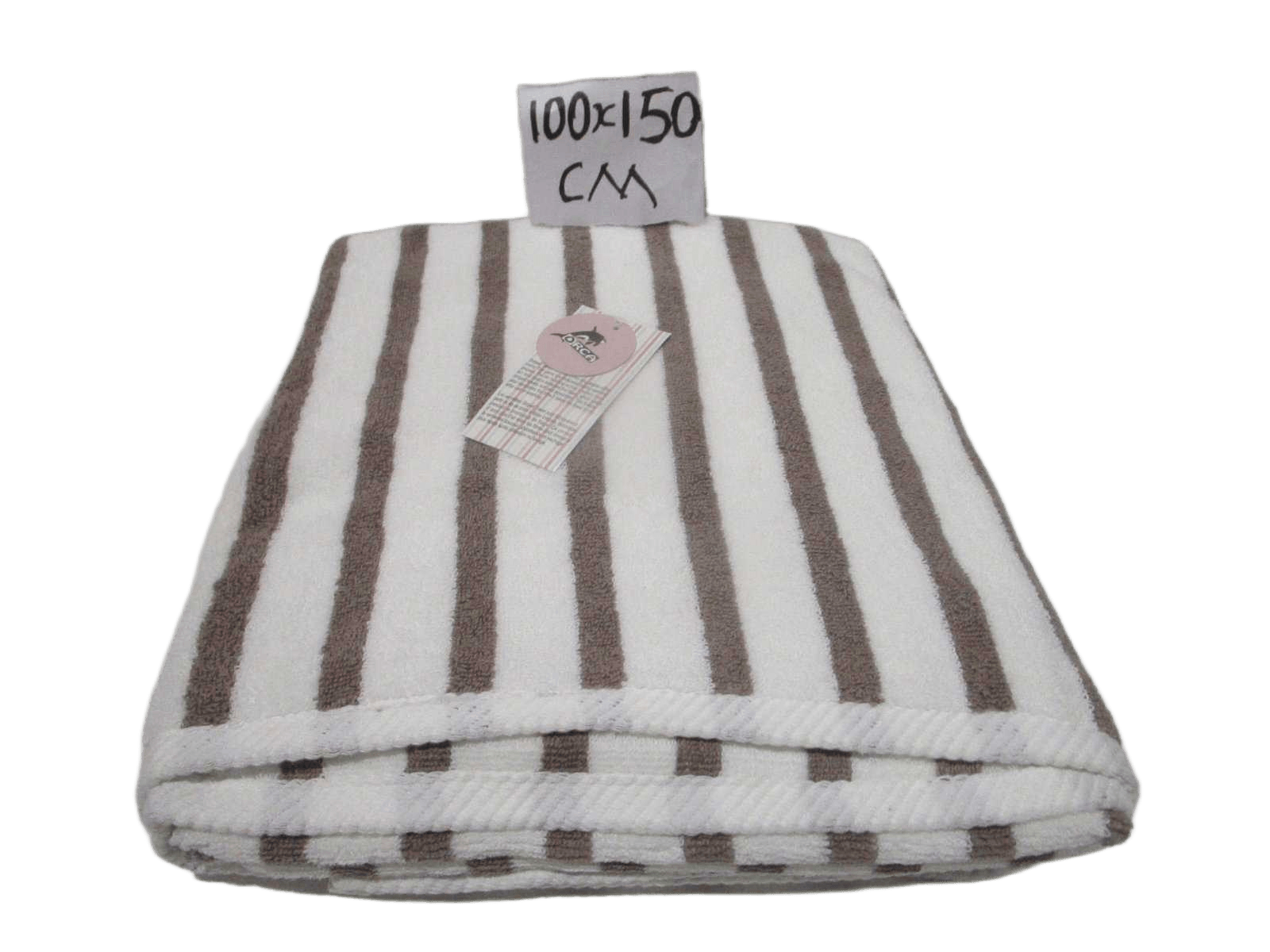 Towel Striped - Yarn Dyed Dobby Towel - Duble Ply 2/20 - 550 Gsm - Combed Cotton Yarn - Rope Design Hem On Both Sides
