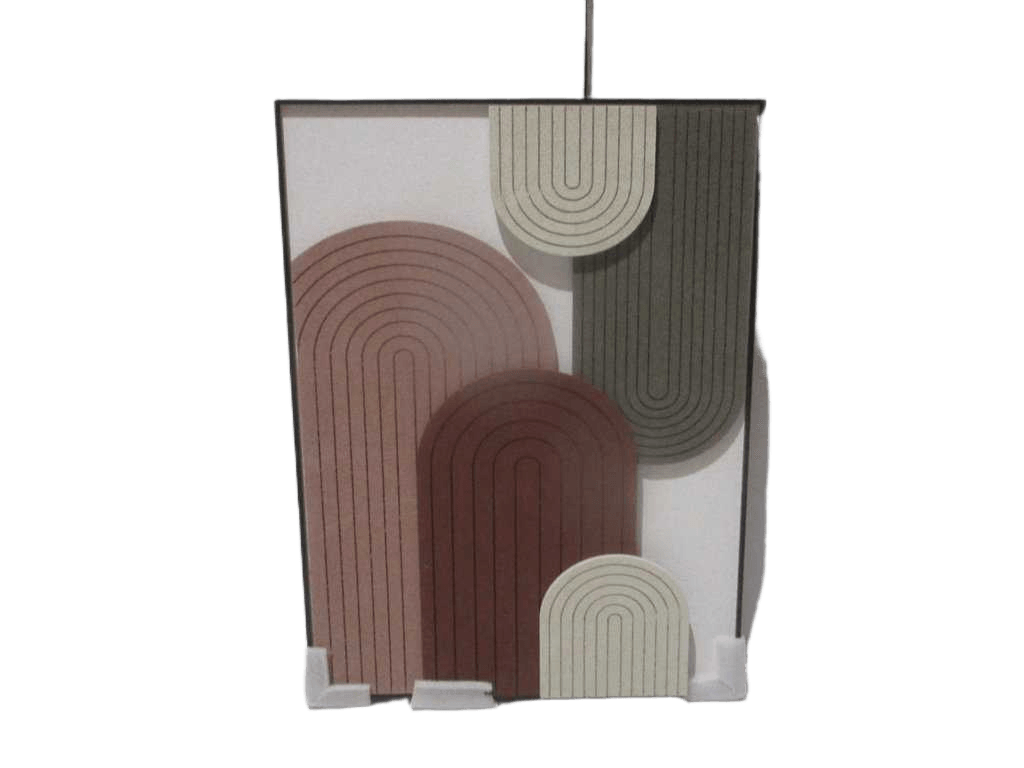 Tableau 3d Sandstone Carving Thickness: 3.5cm Alu Black Frame Mdf Back Opp Bag+foam 60x80