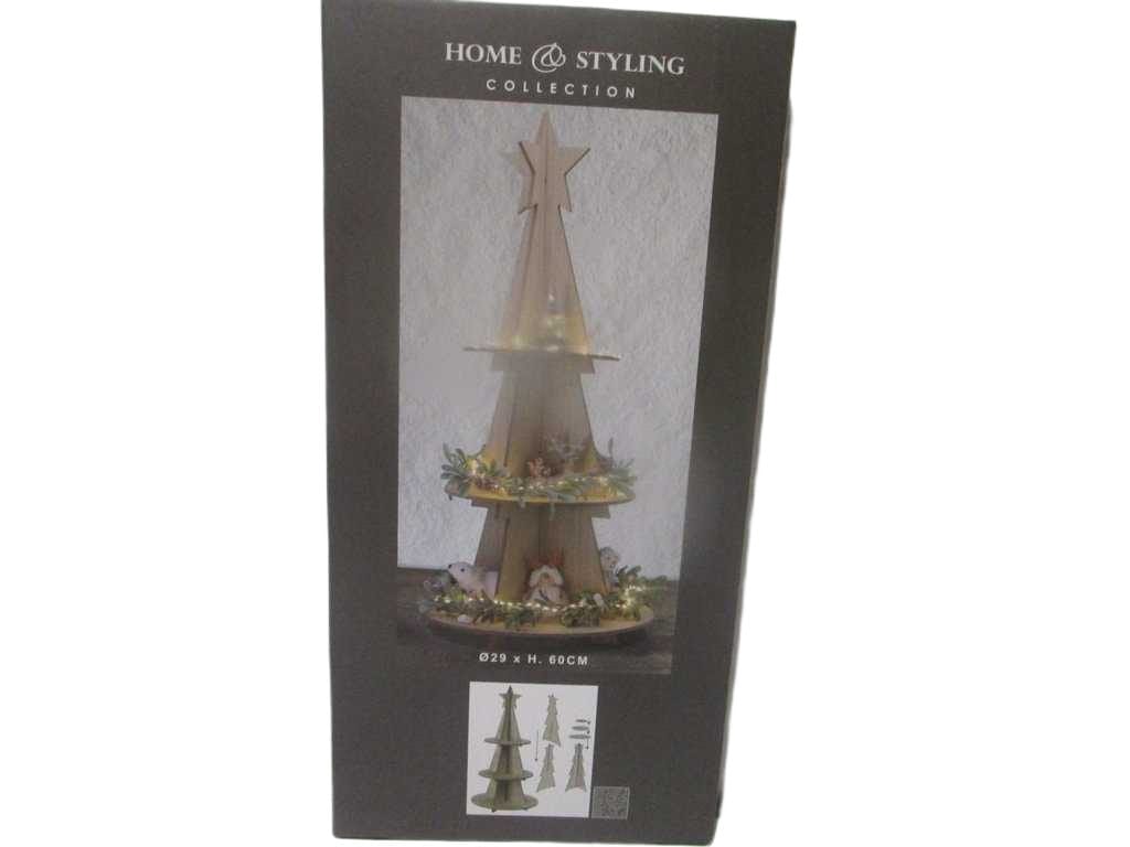 Etagere Xmas Tree Wood 29x60cm