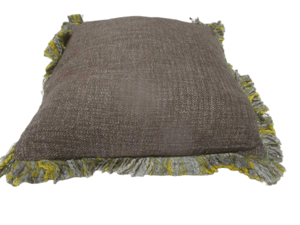 Cushion With Fringe 80% Cotton 20% Polyester With Filling 470 Gr Vacuum Pack