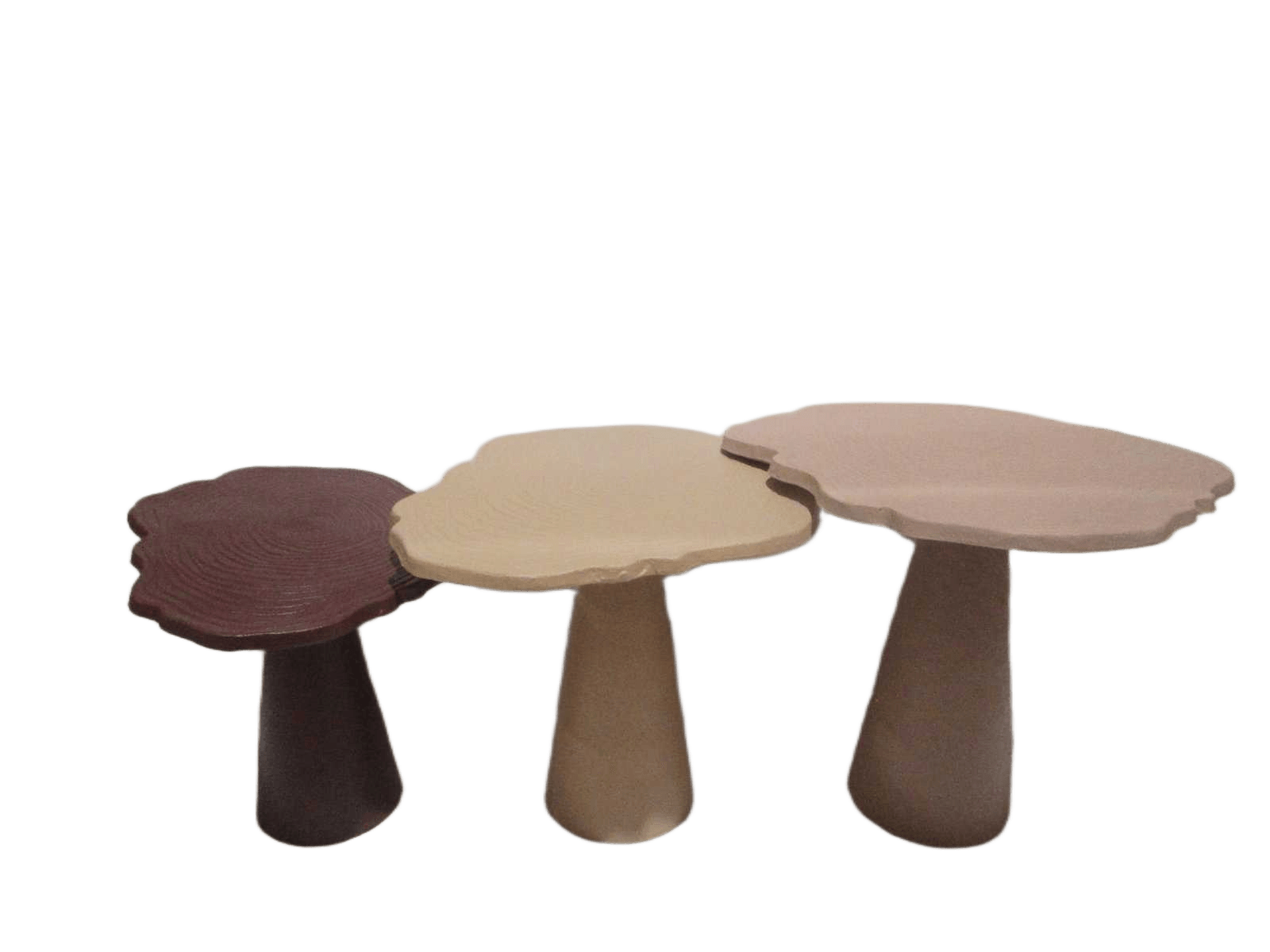 Set Of 3 Table Same Color Base And Leg