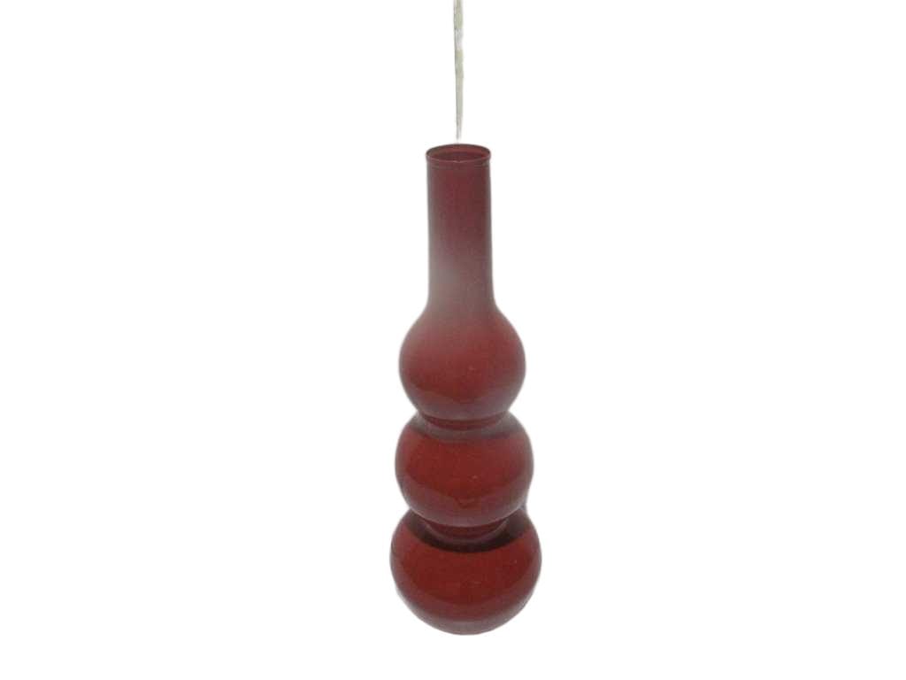 Vase 100% Iron Shinny Red