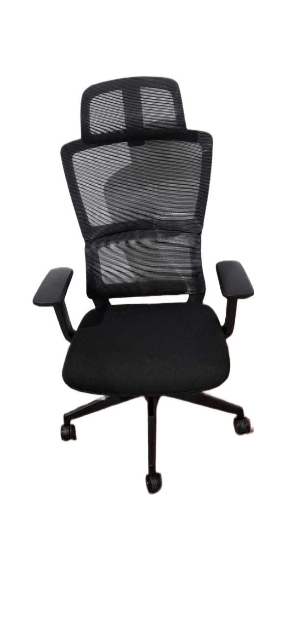 Chair Ergonomic Black ,mechanism: 5 Lock Weight-Sensitive Synchro Tilt Mechanism, Tension Auto Adjust. Black (680-730)*660*(1110-1170)