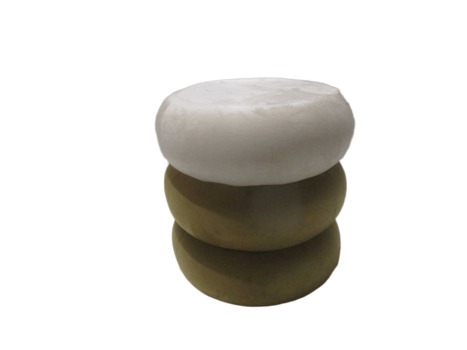 Stool, 3 Level, Velvet Top Pb-5 Beige; Middle/Bottom Pb-8 Light Brownbeige/ Light Brown38*38*40
