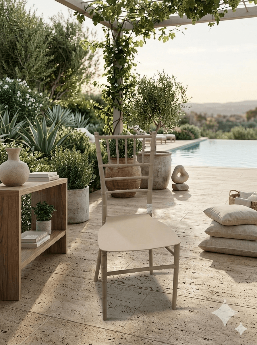 Chair Pp Anti-Uv Yr-1 Taupe 38.5x47x87