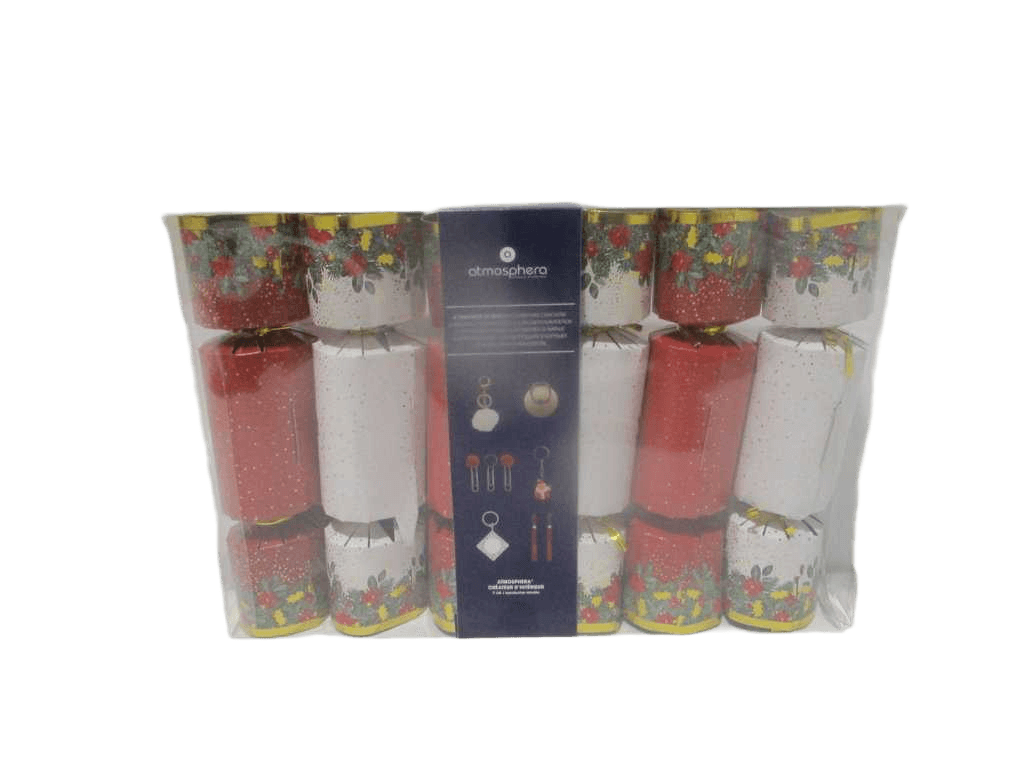 Xmas Wreath Crackers X6