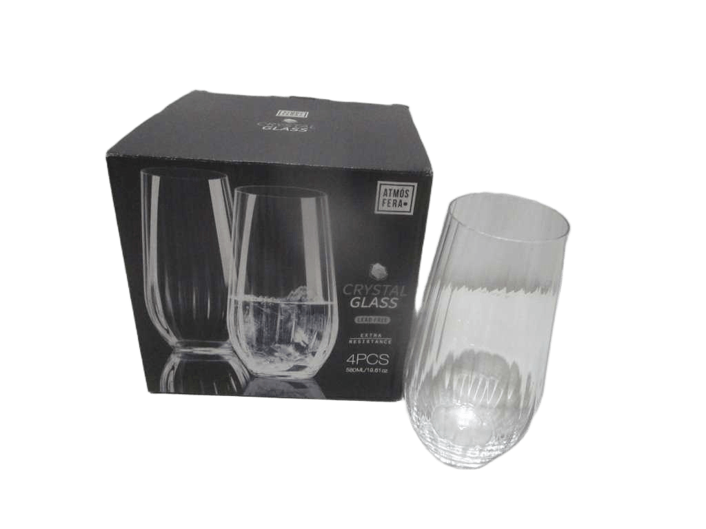 Water Glass 580ml Set 4pcs