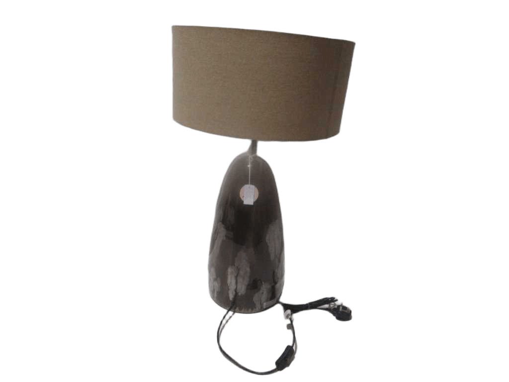 Shade D37xh25cm Lamp Iron Base - Fabric Beige Shade