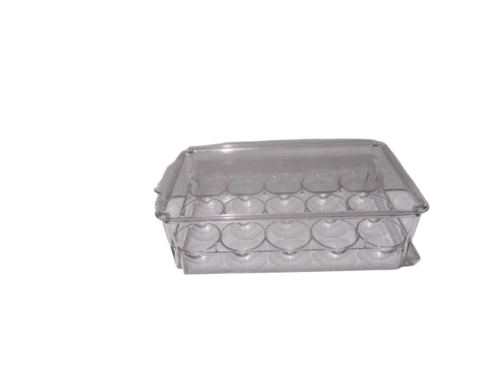 Egg Storage Box Pet Clear Egg Storage Box Pet Material - Size 27x18x8cm 15 Eggs - Weight 477,5 G