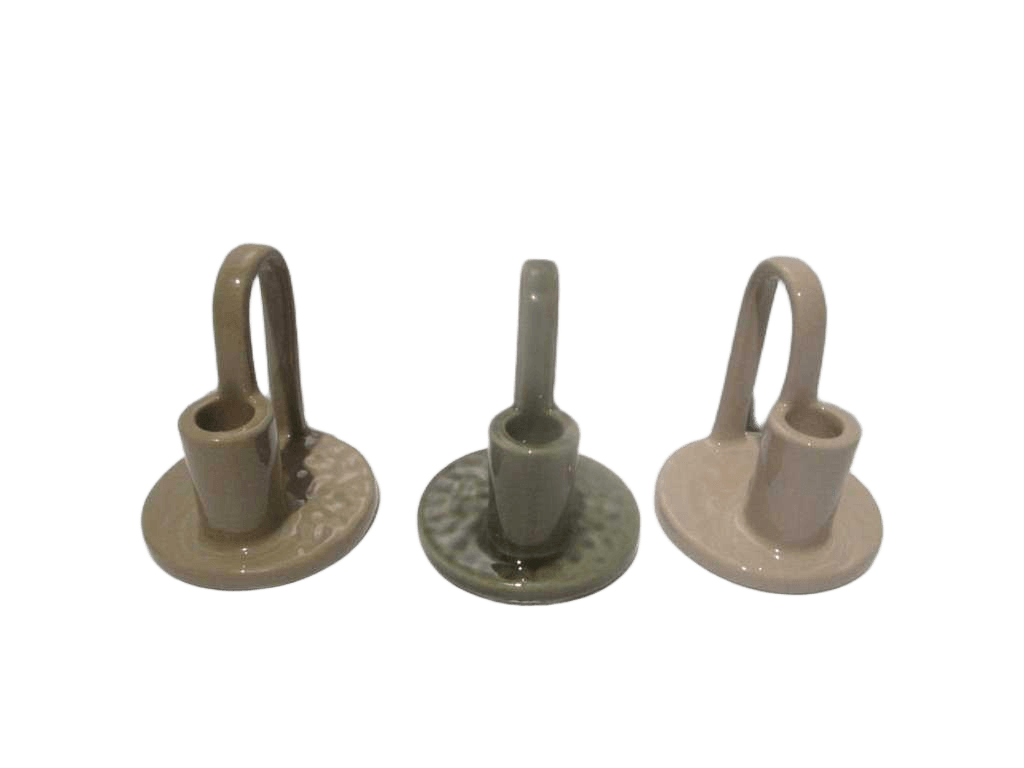 Candle Holder W Handle 10x11cm