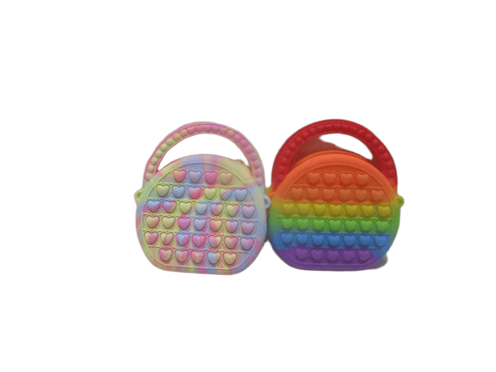 Bag With Belt Heart Silicon Pop It Up Opp Bag 2 Color Ass 15x17x4 100g
