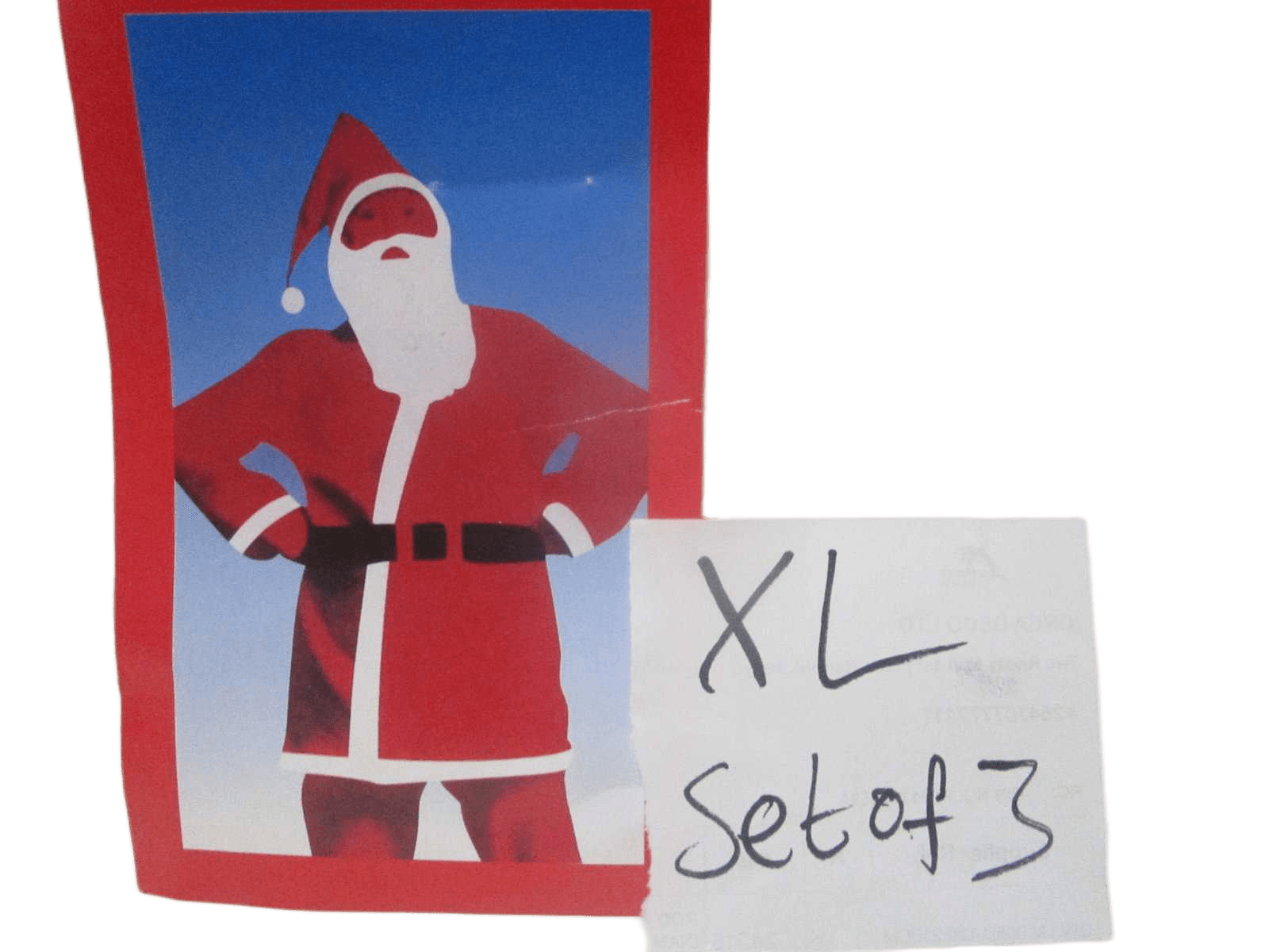 Santa Suit(Man) Set Of 3pcs Velvet Packing:pe Bag W Hook As Sample Xl