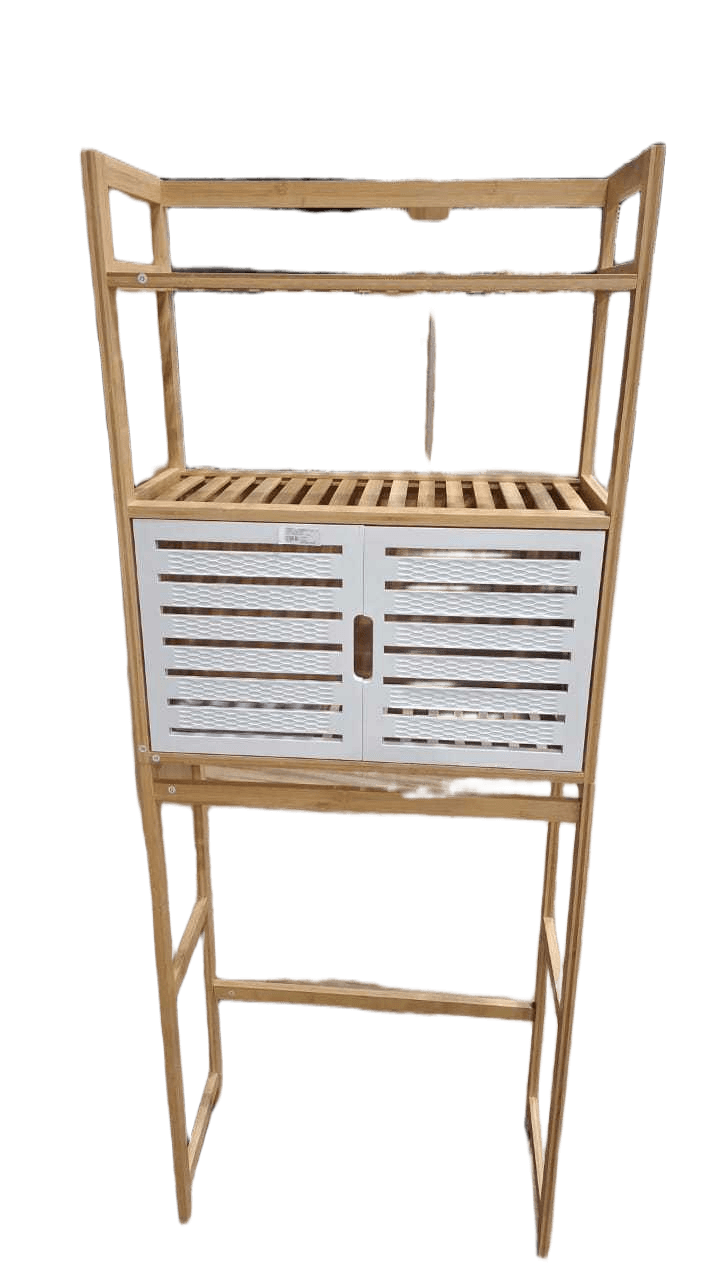 Cabinet All Bamboo - Tall - 2 Doors 2 Shelves