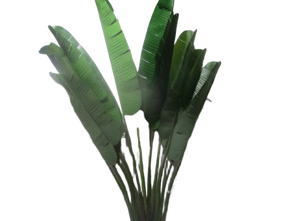 Artificial Tree,banana 10l Plastic Leaf, Pu Stem 220cm