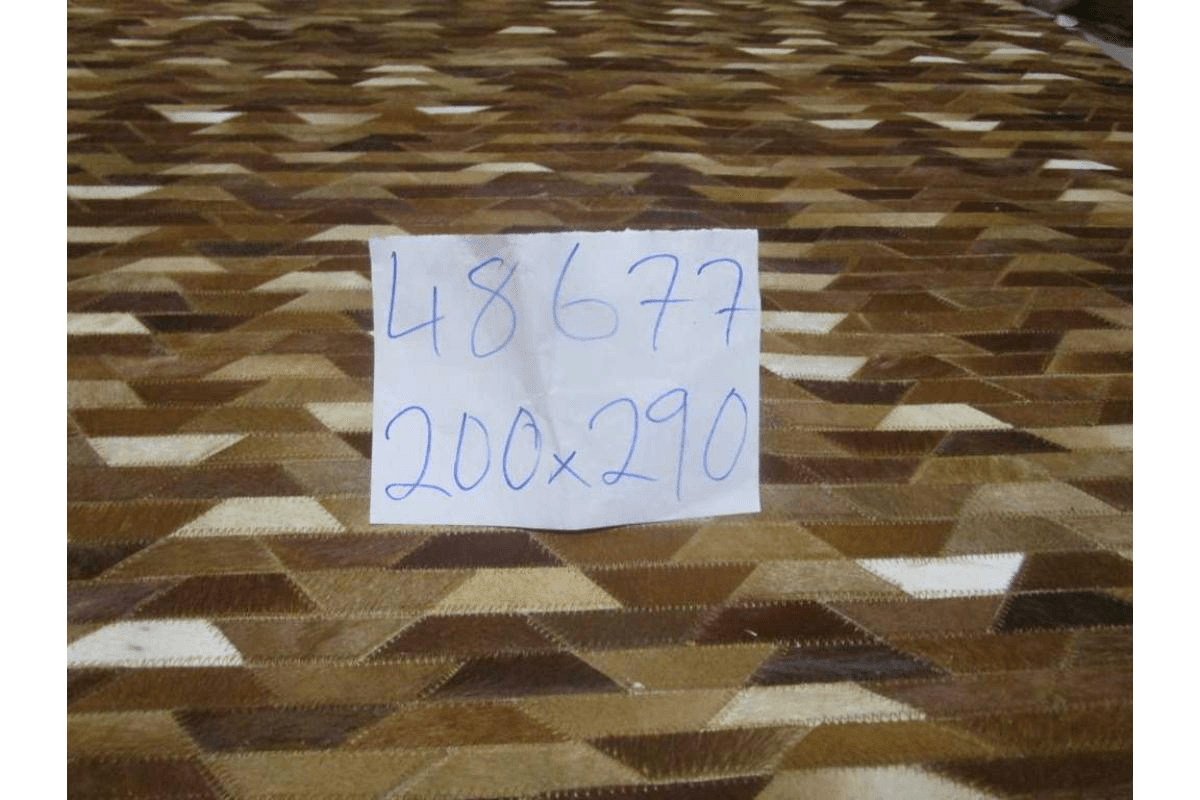 Carpet 100% Leather Handmade Hair On Hide