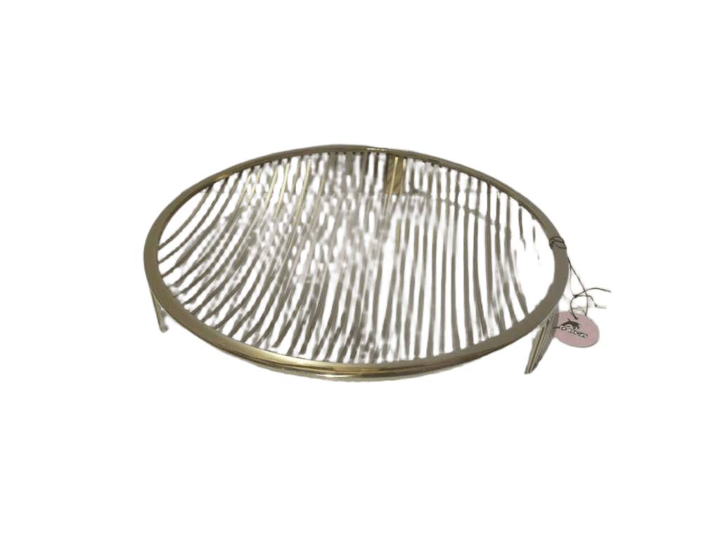 Fruit Stand Big Round Staintless Steel Nickel Plating