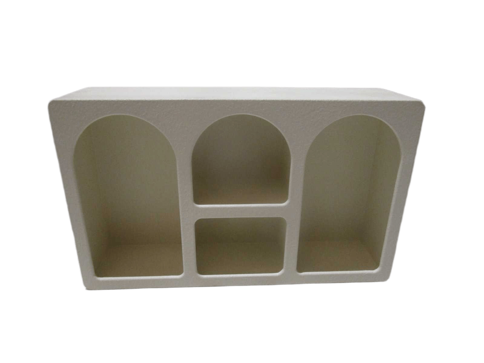 Shelf Mdf Ciment Effect White 60x15x36 Cm