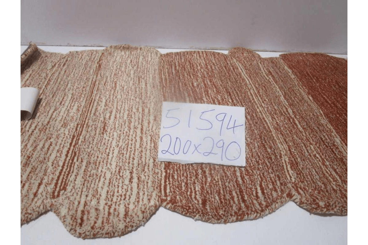 Carpet 100% Wool Handtufted Shaped 2300 Pile + 1000 Back