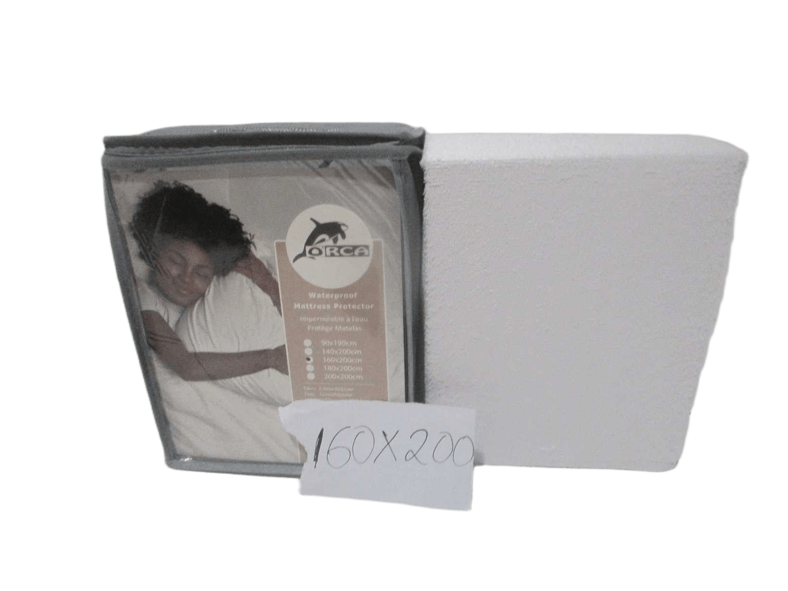 Mattress Protector Fabric : Polycotton 80% Cotton 20% Polyester 110gsm Terry/Tpu Coated + 70 Gsm Knitted With Packing Grey With Hand