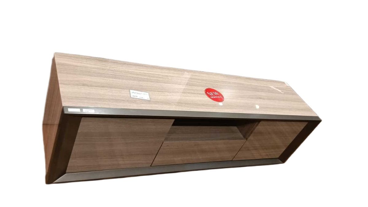 Tv Table Brown Metal Lacquer(Top5880ma)+white Oak(B8262-2hg) 1950x500x600