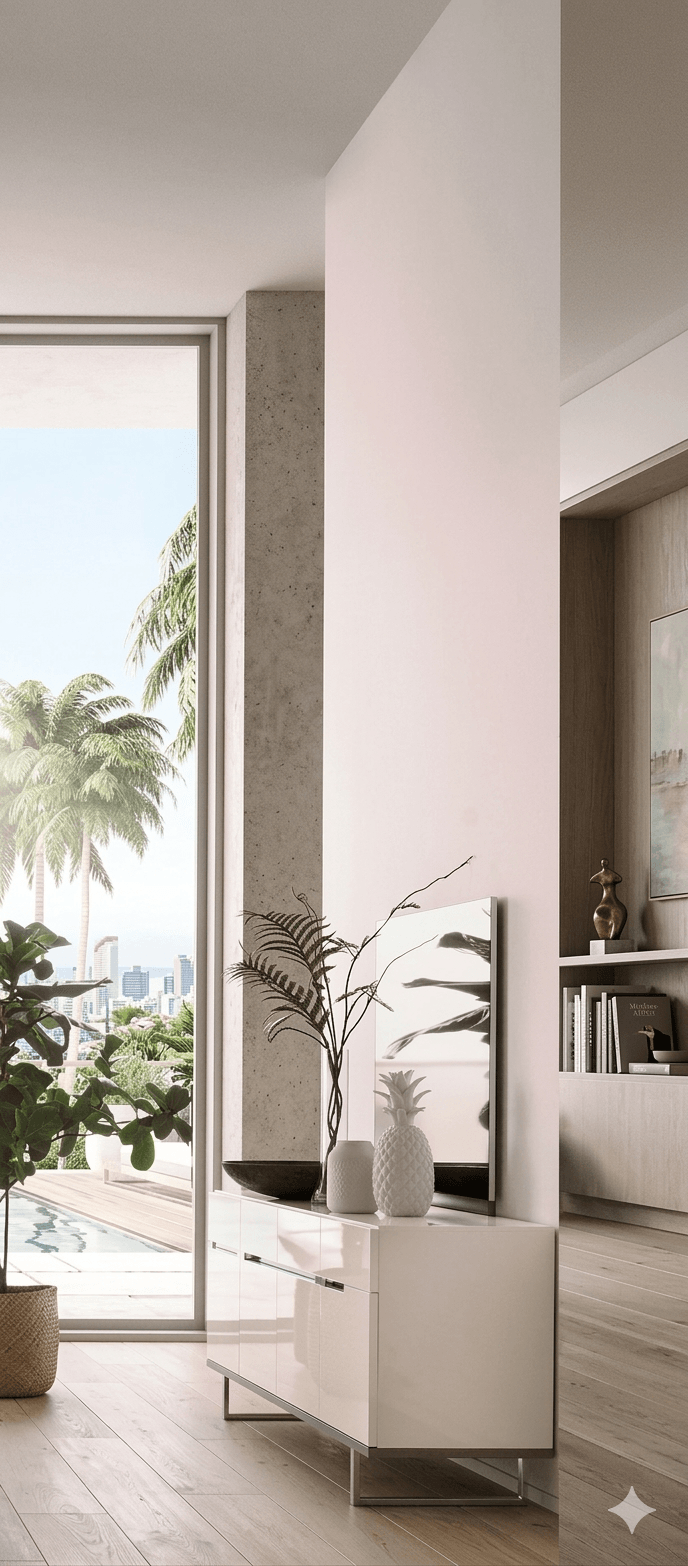 Buffet Artemide Large White High Gloss + Mirror Artemide