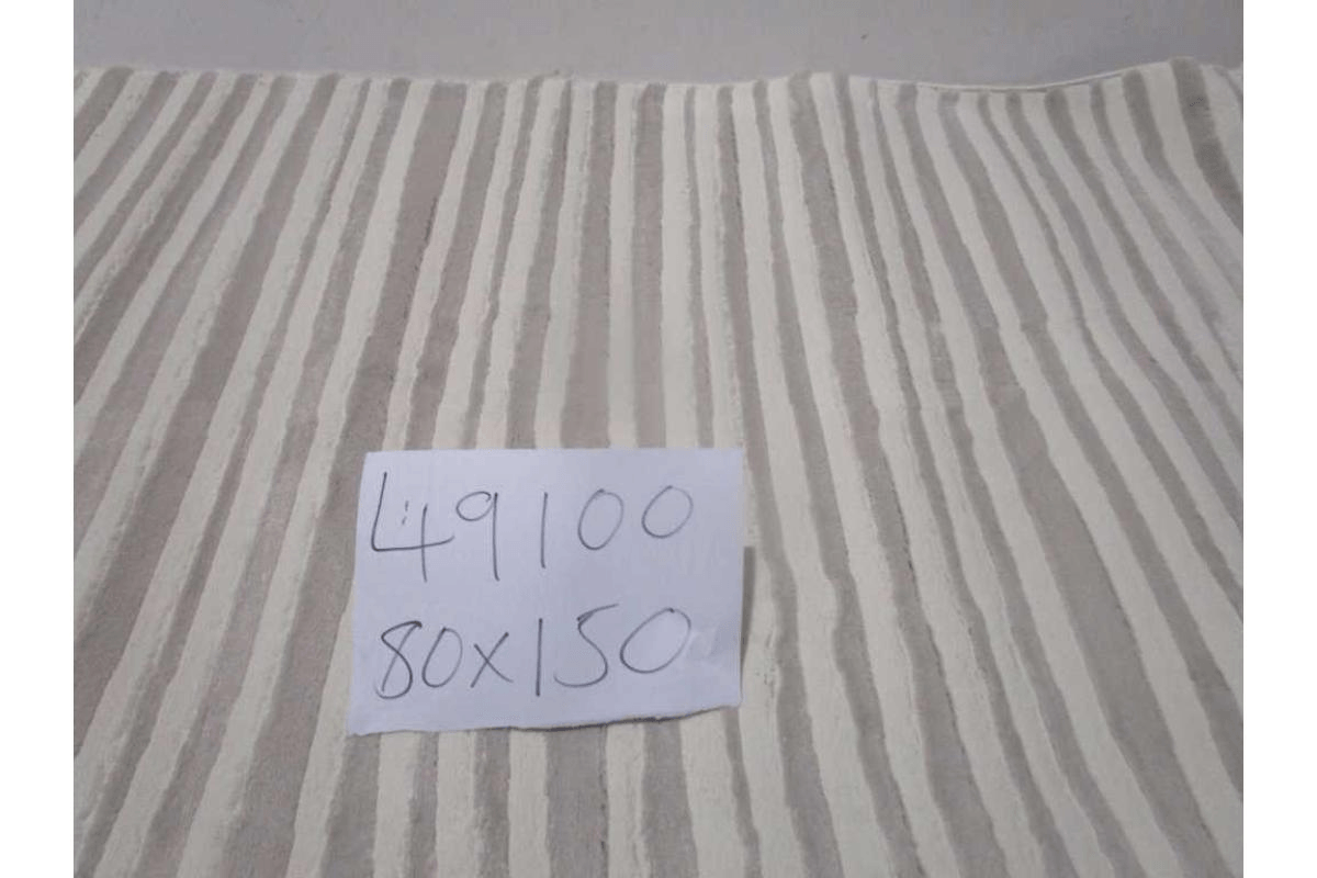Carpet 80x150 Latte 100 % Polyster 1.750 G/Sqm 12 Mm Pile Height 500.000 Pointe Cotton Backing 3-4% Shrink On Width Washable 26 Cream/Grey
