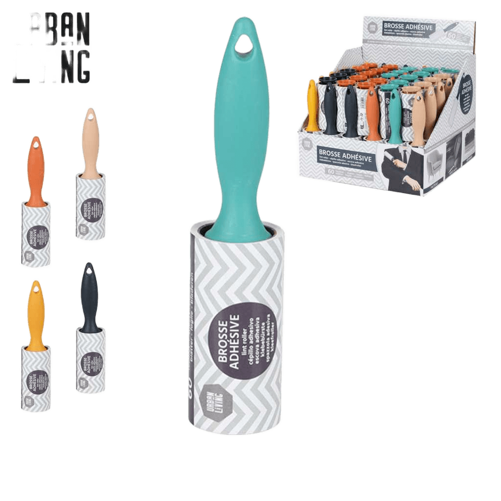 Brush Adhesive 60 Sheets With Handle 5 Colors Assorted In Display