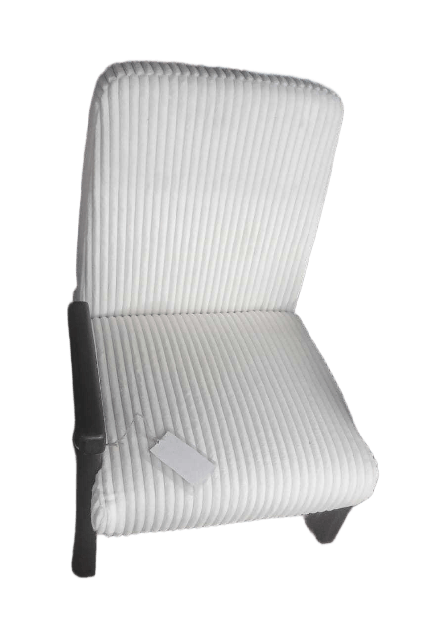 Leisure Chair Xs155-1 Off White Wooden Frame+fabric+sponge+solid Wood Leg 65.5x85x81cm