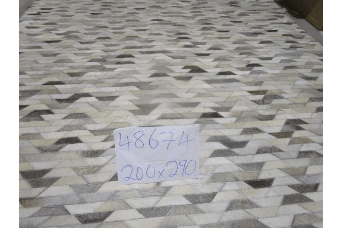 Carpet 100% Leather Handmade Hair On Hide