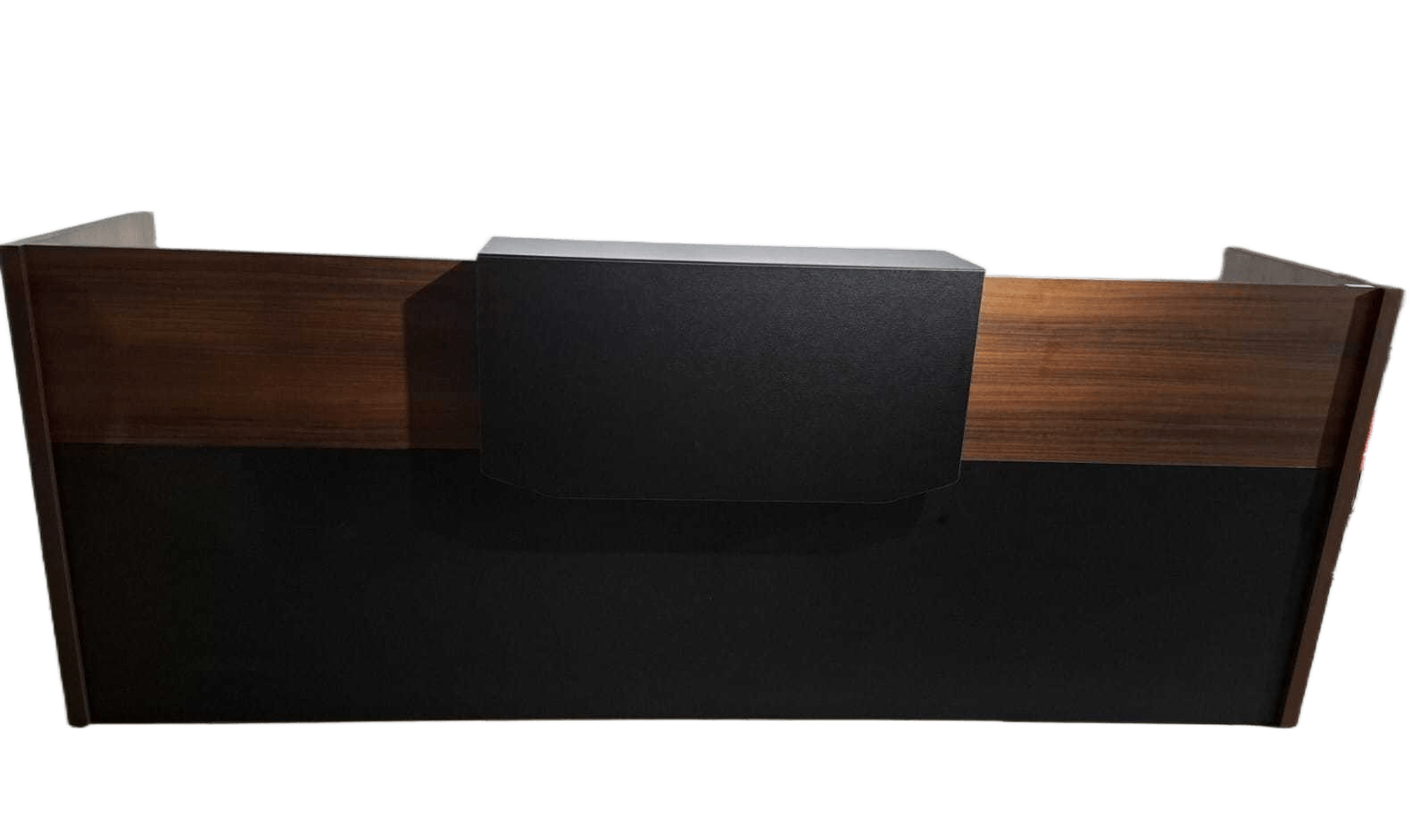 Counter By Mfc,without Mobile Pedestal. Gold Teakwood + Iron Black 2800*600*1050