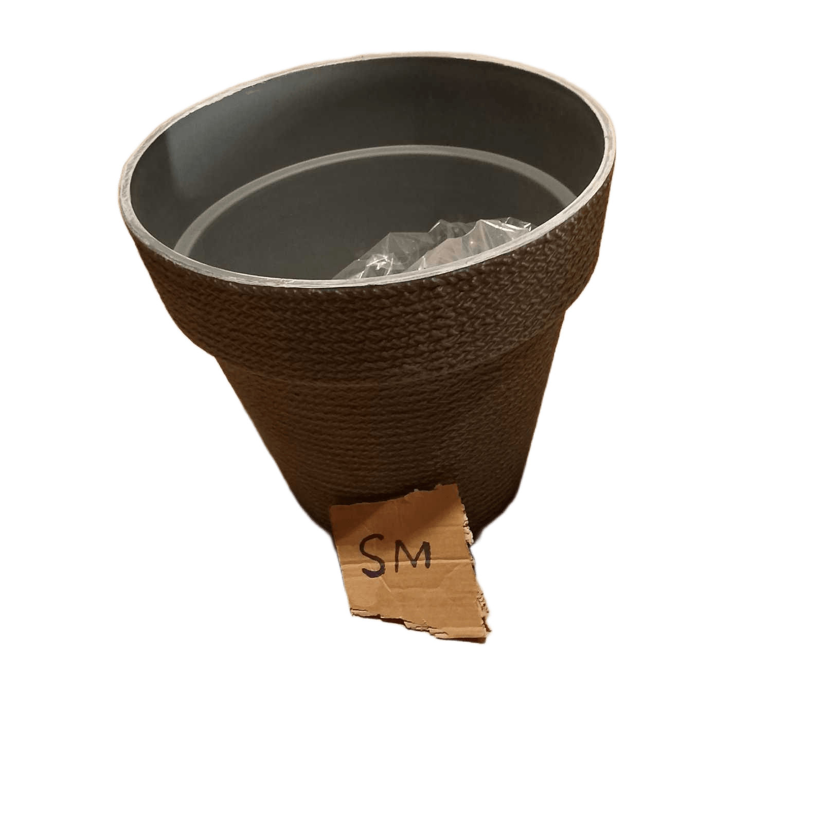 Pot Flower Outdoor Pe+pp 40x37 Blue Gray