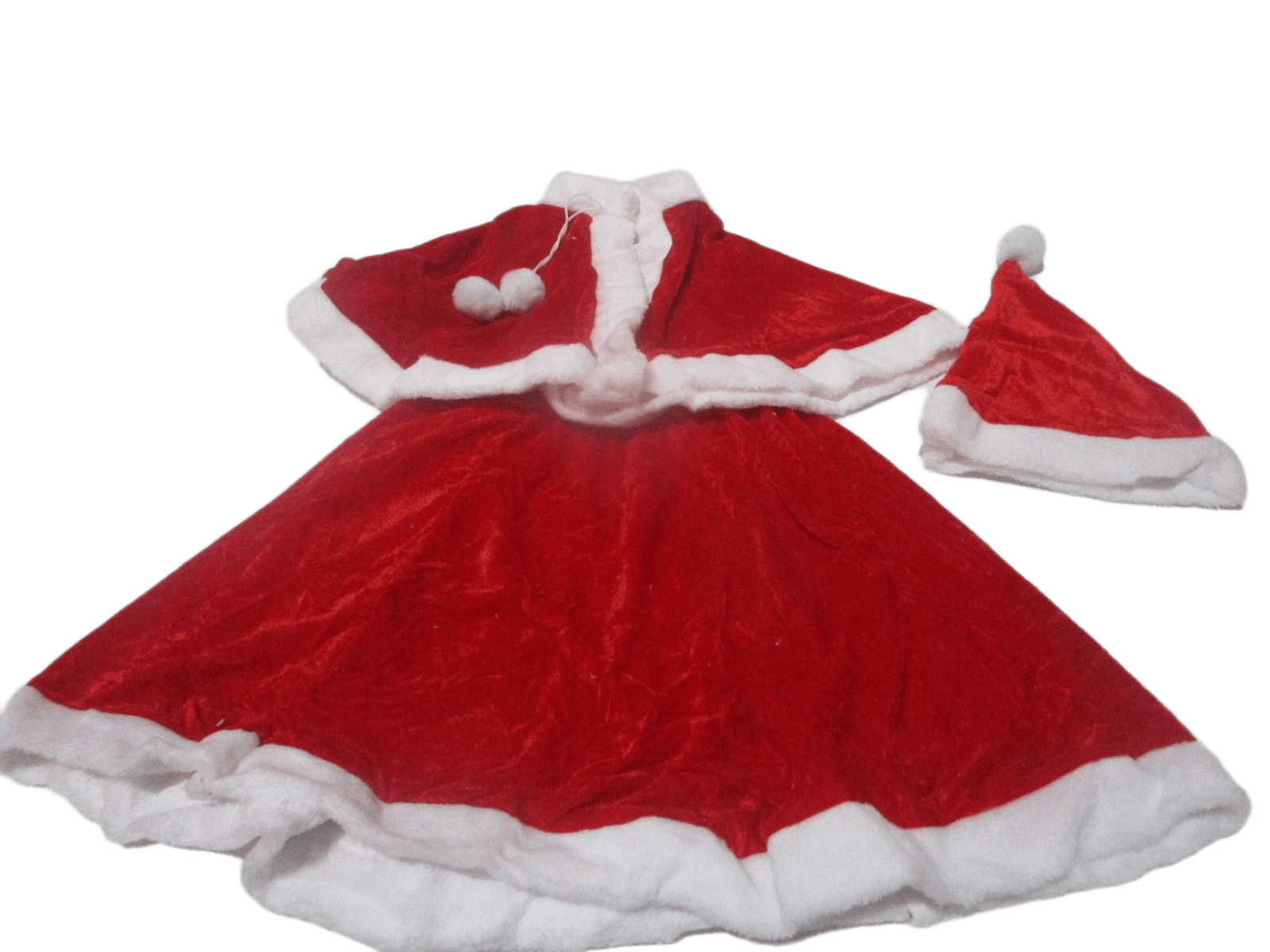 Suit(Woman) Velvet Set Of 3 Pcs Santa Packing:pe Bag W Hook As Sample One Size