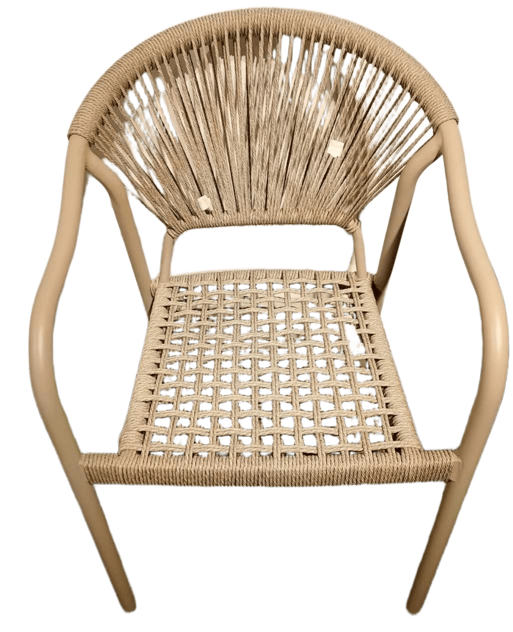 Chair Outdoor Alu Tube 28x1.2mm Pe Rattan 22pcs/Stack Taupe Alu 134/93750; Pe Qm11321a W56xd63xh83cm
