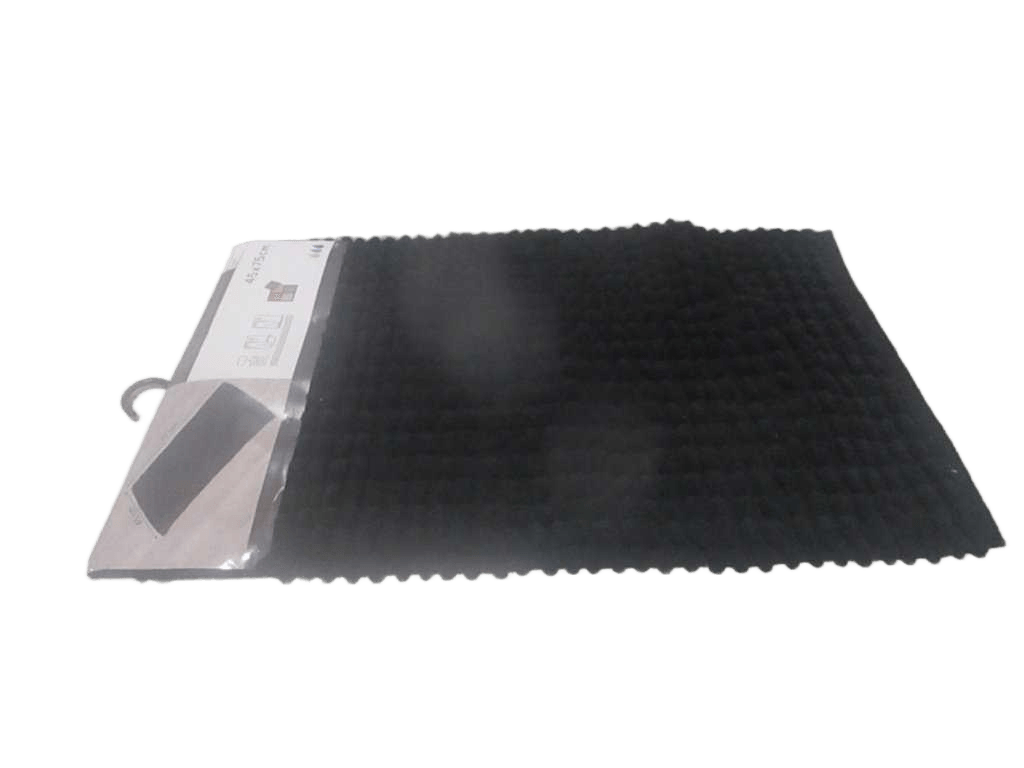 Carpet Polyester/Coton 45x75 Cm - Black