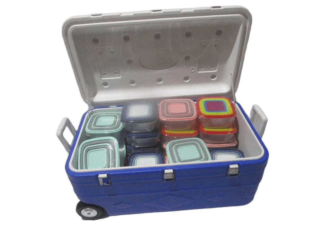 Cooler Box(780rbm) With 2 Wheels And 1 Window