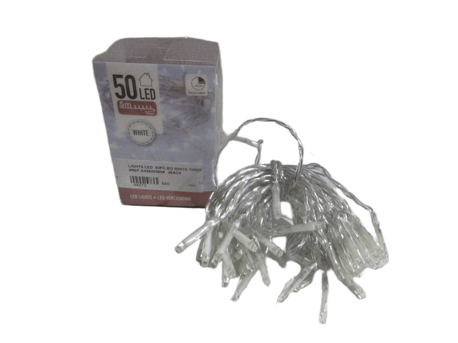 Lights Led 50pc Bo White Timer
