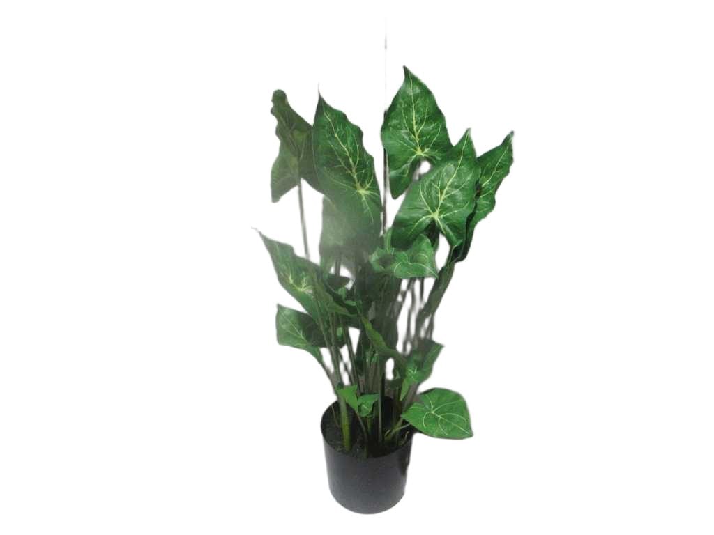 Artificial Tree,taro Leaf Plastic 52cm 22 L 52cm