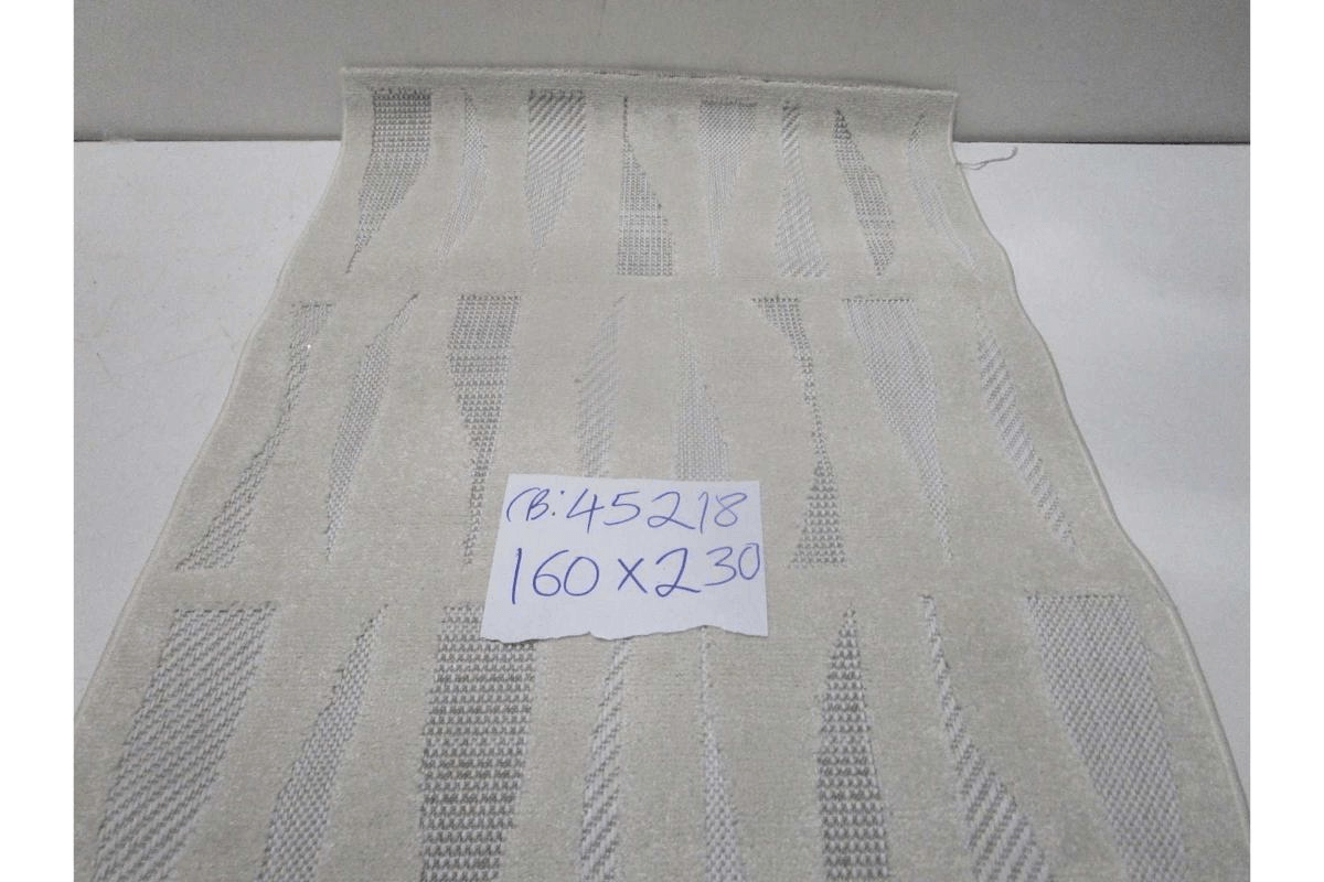 Carpet Cream Tenerife Geometrique - Pile 5 Mm / 166.400 Pts Flat Weave Pp 1450 G /Sqm 160x230 Cm