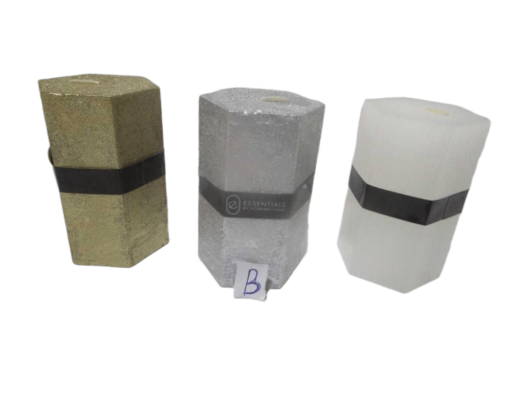 Pillar Candle Hexagon 7x10cm 3