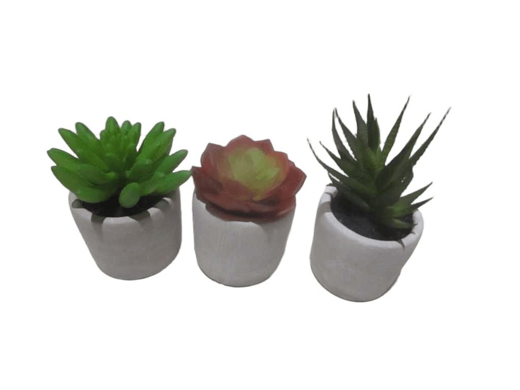 Artificial Flower Succulents In Pot 3 Ass. 48.5*31.5*48.5cm