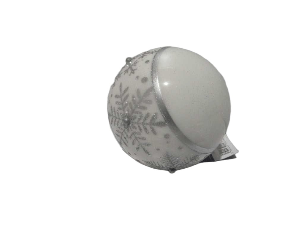 Bdn Verre 90mm Blanc Flocon Ar