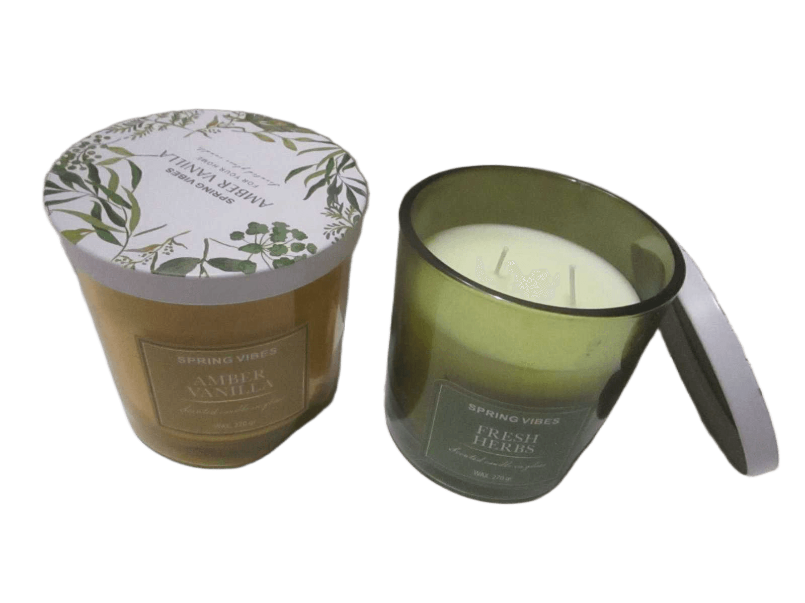 Candle Wax Scented 10x10cm 3ass Clr 1cl=