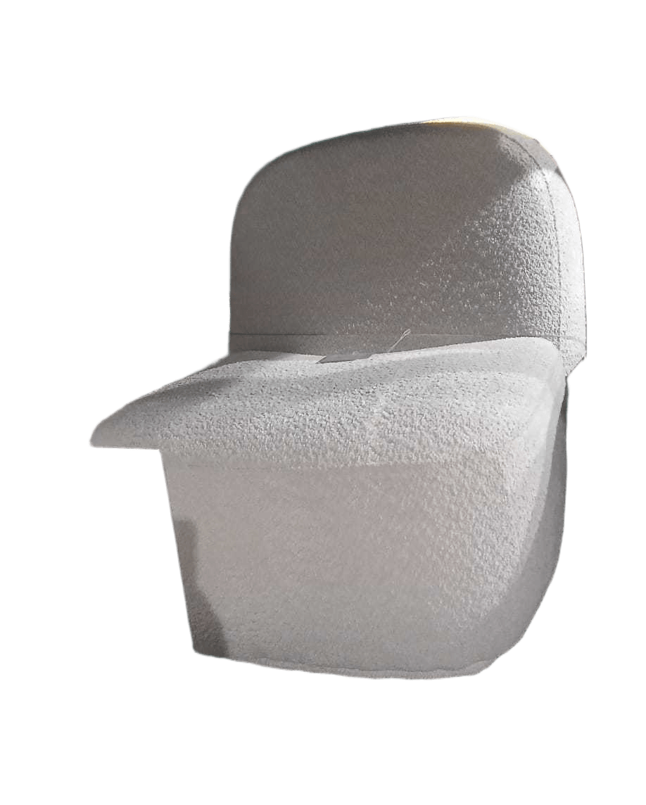 Leisure Chair Xs153-2 Off White Wooden Frame+fabric+sponge+plastic Anti-Slip Pad On Bottom 69x83x72cm