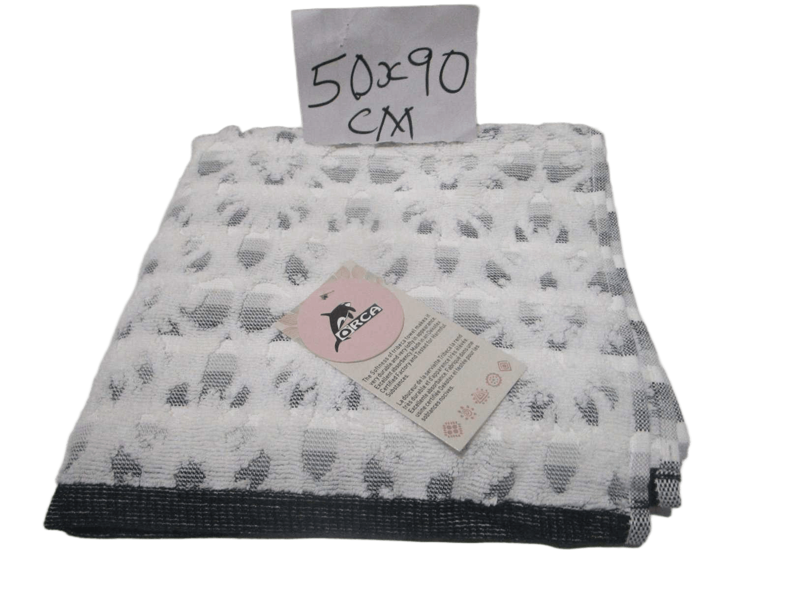Towel Tribeca - Plain Dyed Jacquard Towel - Duble Ply 2/20 - 550 Gsm - Carded Cotton - Polyester Insert