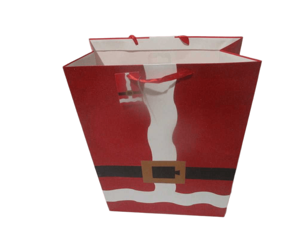 Gift Bag Santa Glitter Jumbo