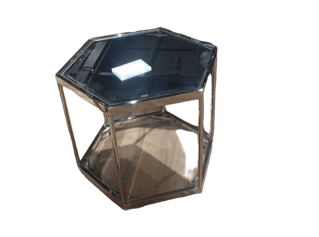 End Table Hexagon Silver 60*52*50