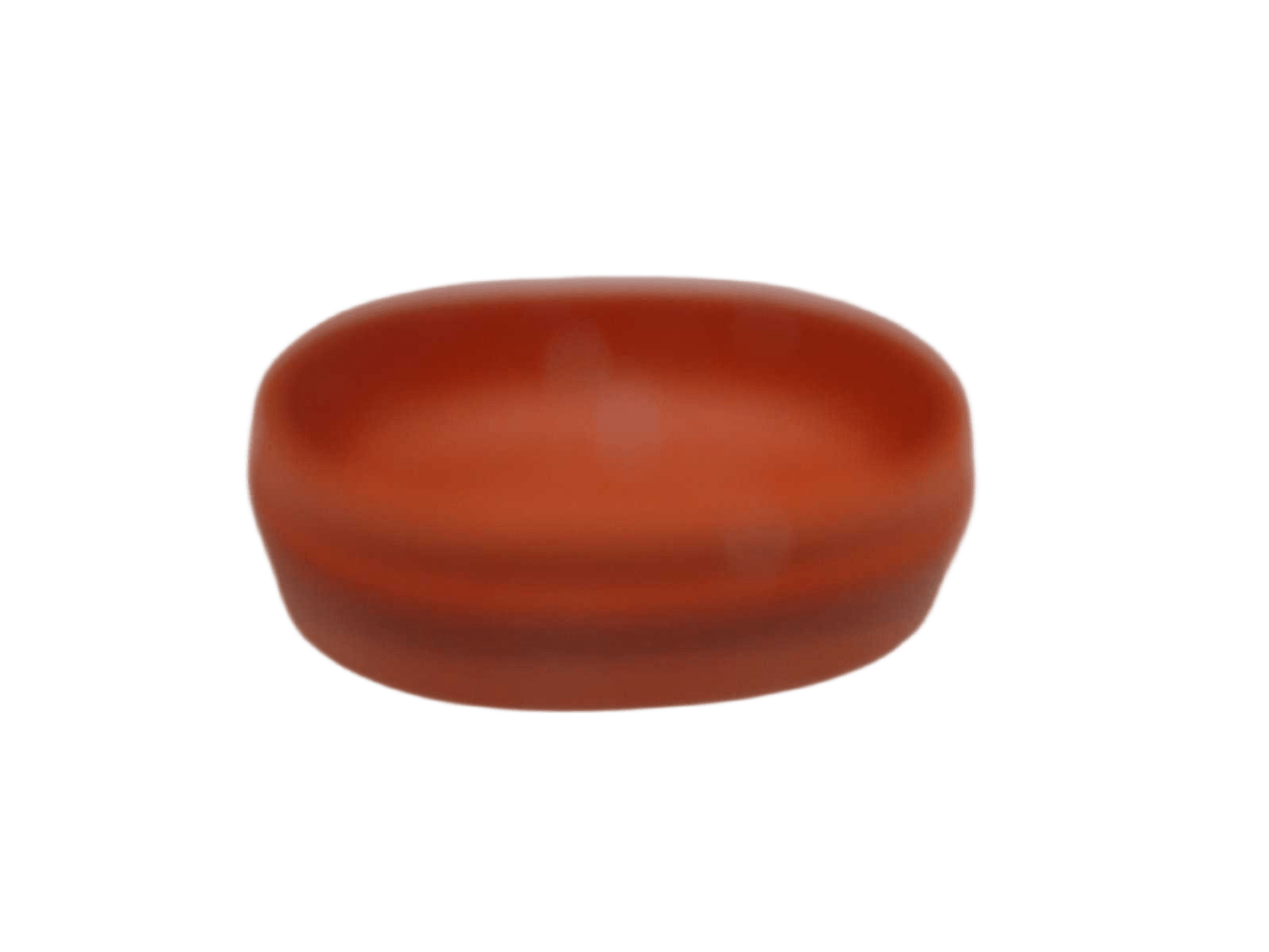 Soap Dish Oval Polyresin -Siena Earth /Black