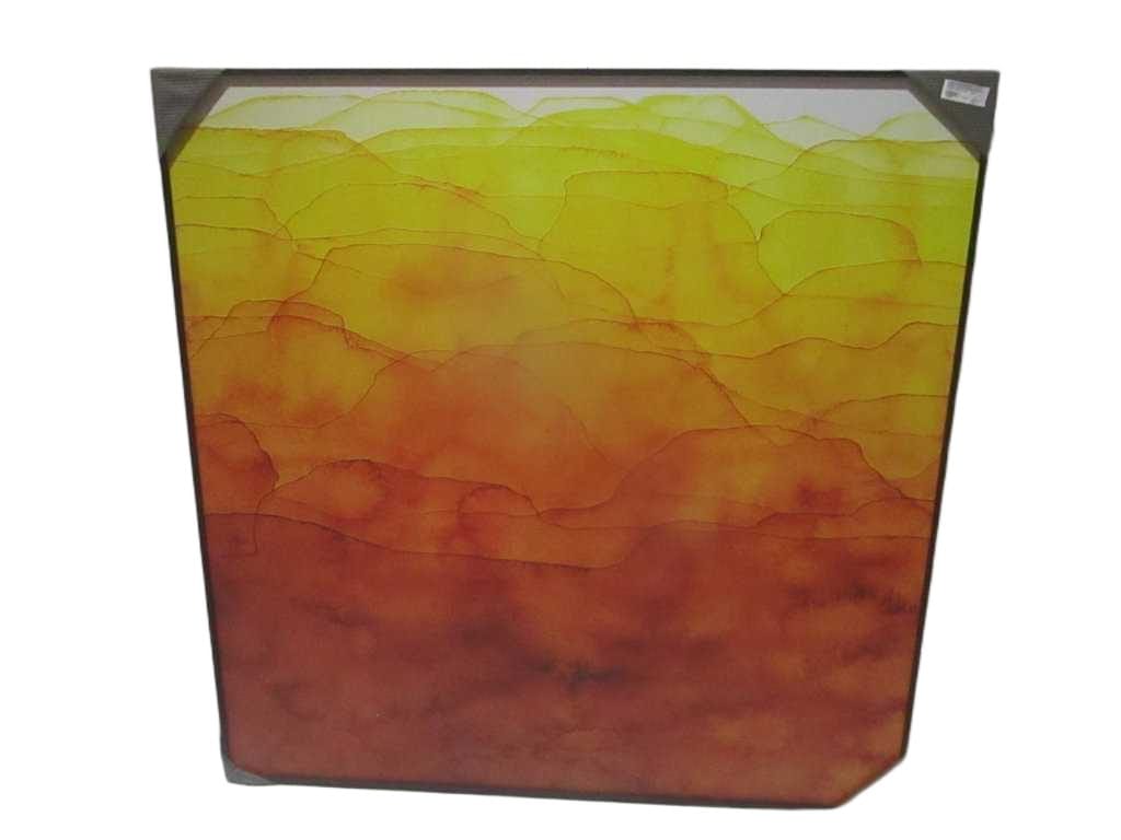 Painting 3d-Print Alu Frame+veneer W/O White Edge 100*100