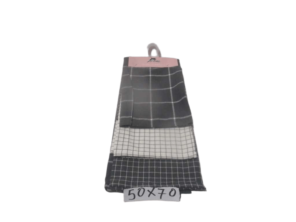 Towels Kitchenset Of 3 100% Cotton 160 Gsm - Packing With Hanger And Header Card