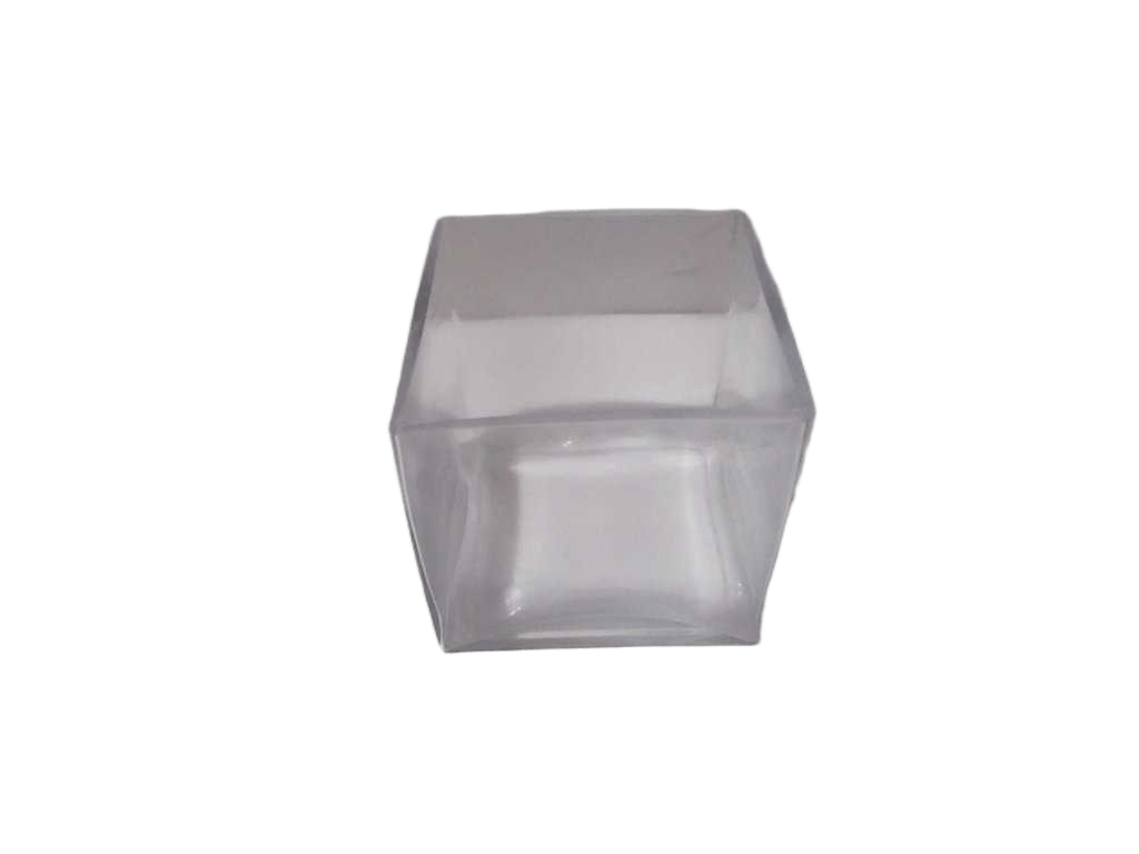 Vase Glass Cube Clear 12*12*12